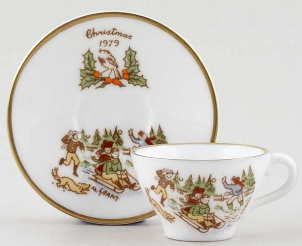 Miniature Cup and Saucer c1979